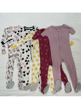 Little Star Organic Footed Pajamas - Bundle of 5 - Size 4T